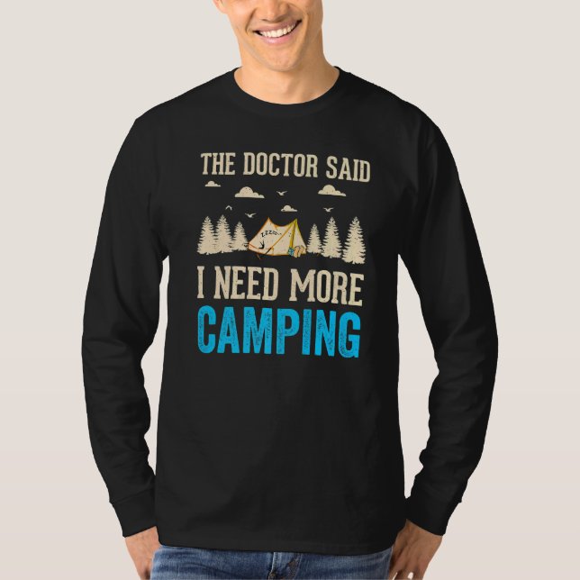 Camiseta Camping Senderismo Presente Feliz Camper Gif (Anverso)