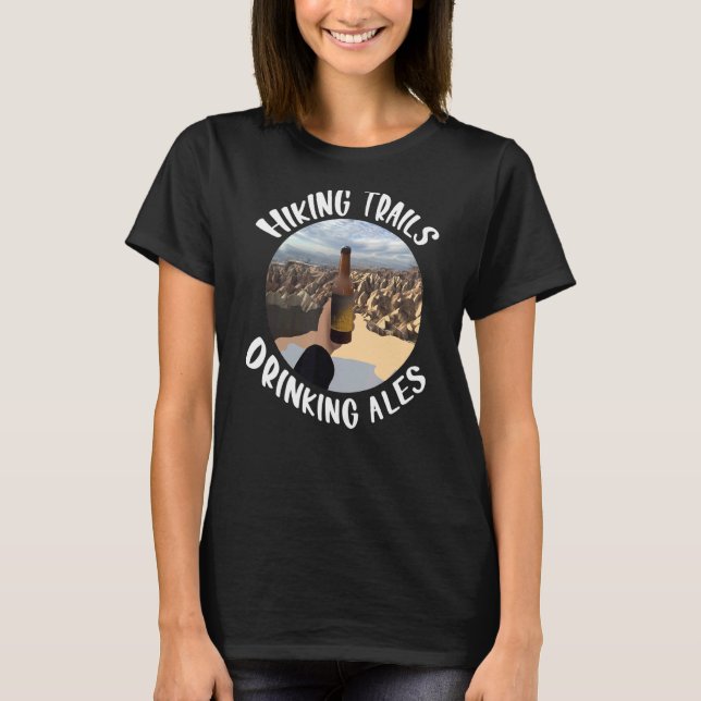 Camiseta Camping Senderos para tomar Ales Guay Mountain (Anverso)