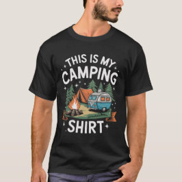 Camiseta Camping Shirt Funny Hiking Camping Nature Outdoor