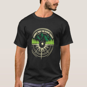 Camiseta Camping Siempre Toma La Aventura De La Ruta Escéni