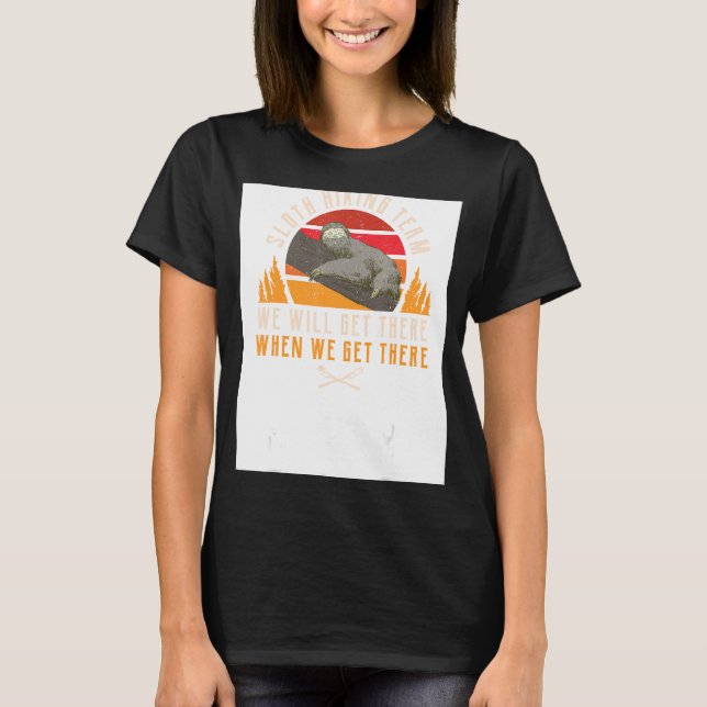 Camiseta Camping Sloth Hiking Team Summer Vacation Mountain (Anverso)