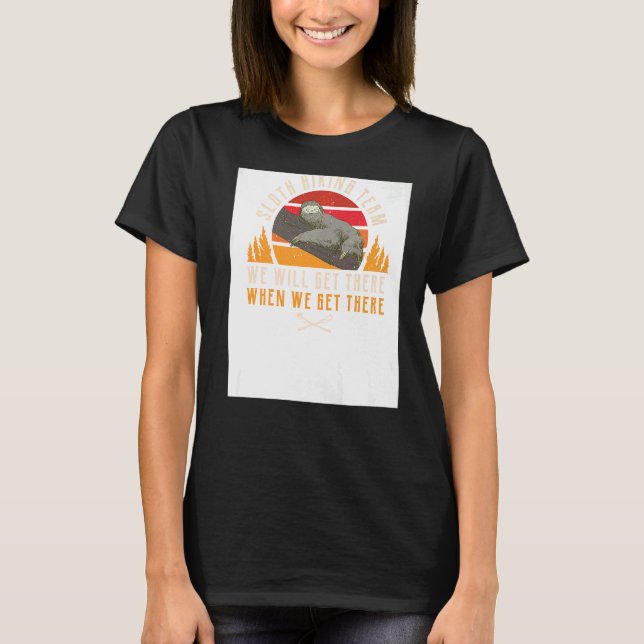 Camiseta Camping Sloth Hiking Team Summer Vacation Mountain (Anverso)