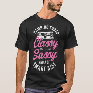 Camiseta Camping Squad Sassy Sassy Smart mejor Internet