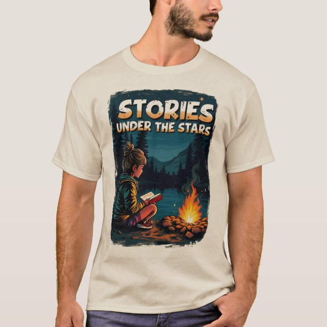 Camiseta Camping Storytelling Under Stars T-Shirt (Anverso)