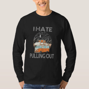 Camiseta Camping Tee I Hate Sacando Viajes Vintage