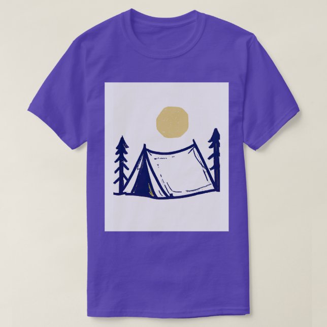 Camiseta Camping Tent 2 (Diseño del anverso)