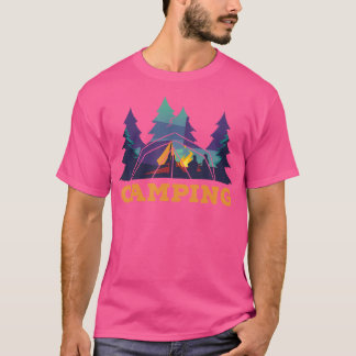 Camiseta Camping - Tenting Campfire Campfire Senderismo Ca