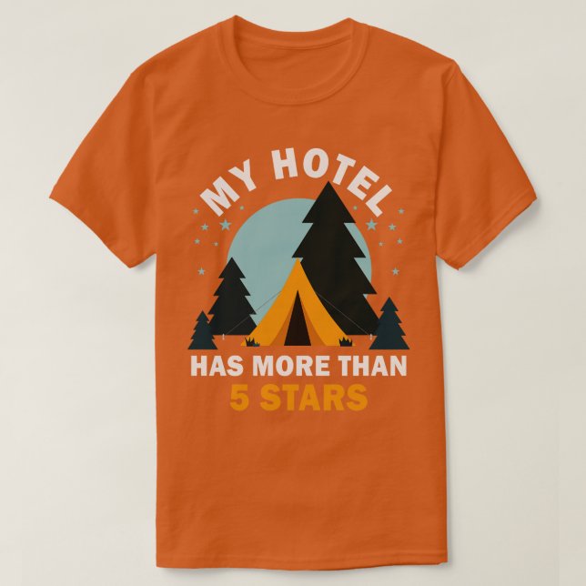 Camiseta Camping Tents Nature Scouts (Diseño del anverso)