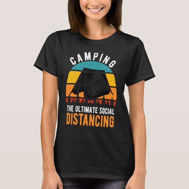 CAMISETA CAMPING THE ULTIMATE SOCIAL DISTANCING ADVENTURER (Anverso)