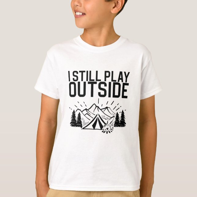 Camiseta Camping - Todavía Juego Fuera (Anverso)