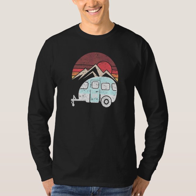 Camiseta Camping Trailer Camper Van Hiking Sunny Hiker (Anverso)