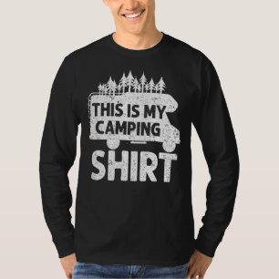 Camiseta Camping Trailer Camper Van Mobile Home Caravan Mot