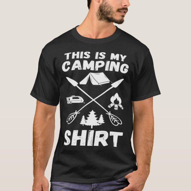 Camiseta Camping Trailer Dies ist mein Camping   Camper Va (Anverso)