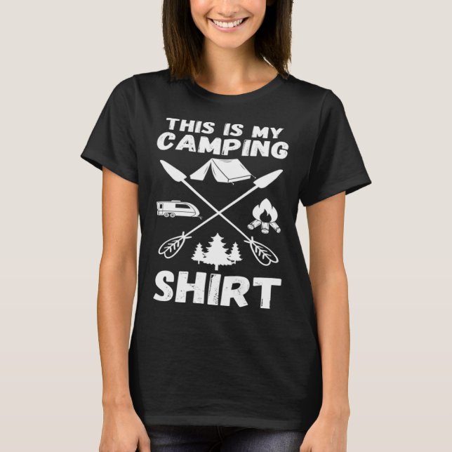 Camiseta Camping Trailer Dies ist mein Camping   Camper Va (Anverso)