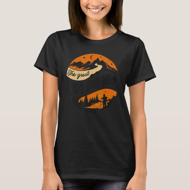 Camiseta Camping Trails  The Great Outdoors (Anverso)