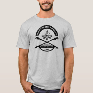 Camiseta Camping Trip Reunion Shirt   Diseño oscuro