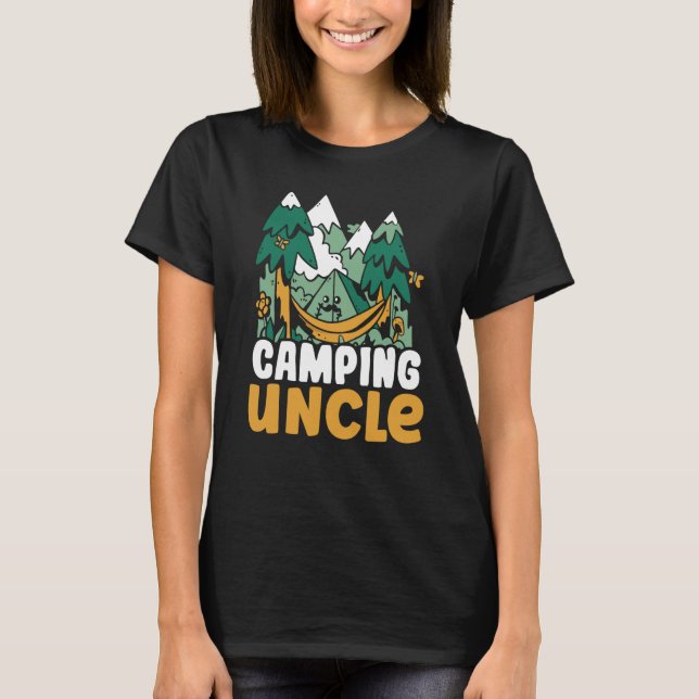 Camiseta Camping Uncle Campsite Camper Hobby Camp (Anverso)