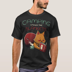 Camiseta Camping Under the Blanket Book y el té de Tobe Fon