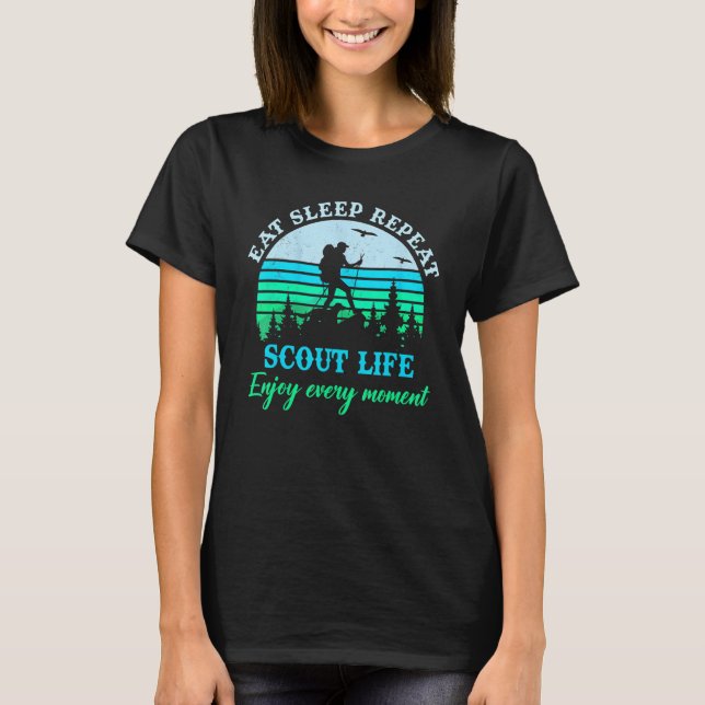 Camiseta Camping Vida Comer Scout Repetir Scouts (Anverso)