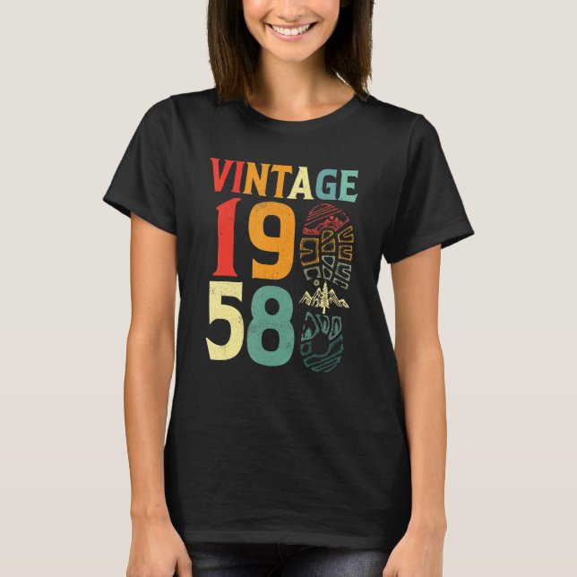 Camiseta Camping Vintage 1958 64 años (Anverso)