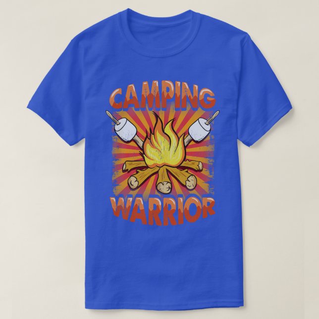 Camiseta Camping Warrior Camp Fire Camper se enfurece (Diseño del anverso)