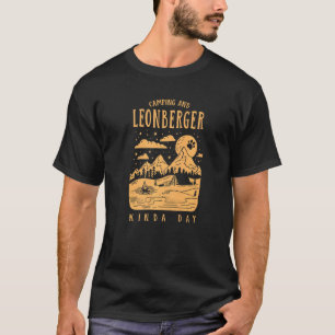 Camiseta Camping Y Leonberger Kinda Day Perro Perro León