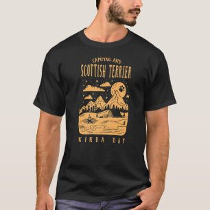 Camiseta Camping Y Scottish Terrier Kinne Day Perro Escocés