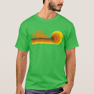 Camiseta CampingCaravana Microcaravana 70s 80s chica