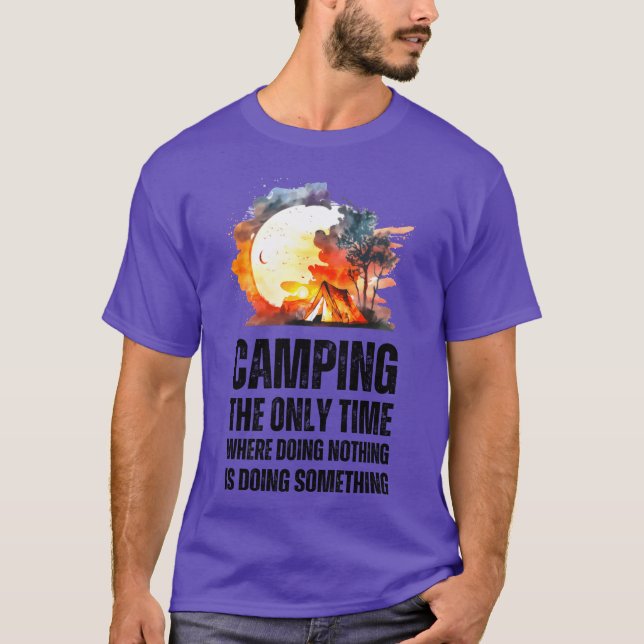 Camiseta Campinghe Onlyime Where Doing Nothing Is Doing boy (Anverso)