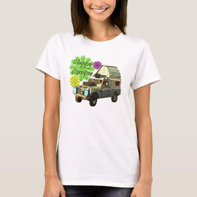 Camiseta Campista contento de Dormobile (Anverso)
