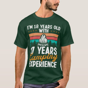 Camiseta Campista de 35 años Montañas Camping Cumpleaños 35