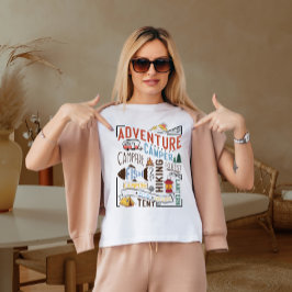 Camiseta Campista de aventuras fogata