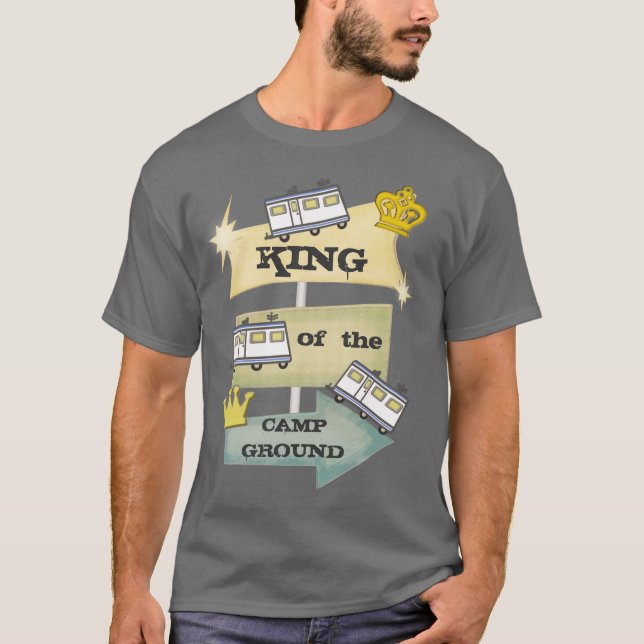 Camiseta Campista de rv/camiseta retros divertidos del (Anverso)