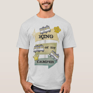 Camiseta Campista de rv/camiseta retros divertidos del