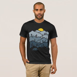 Camiseta Campista de tienda de montaña salvaje