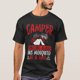 Camiseta Campista Donando Sangre Un Mosquito a la Vez Campi
