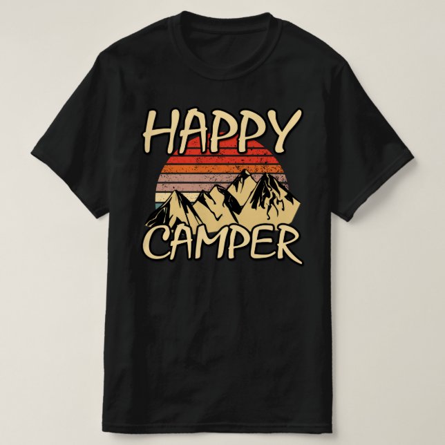 Camiseta campista feliz (Diseño del anverso)