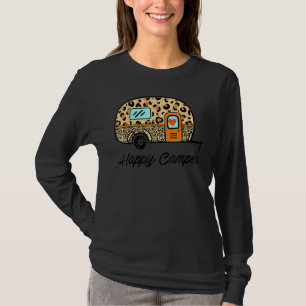 Camiseta Campista Feliz Campamento de Verano Camping Leopar