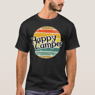 Camiseta Campista Feliz Campista Retro Antiguo Camping chic