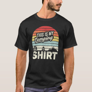Camiseta Campista Retro Vintage Este Es Mi Camping