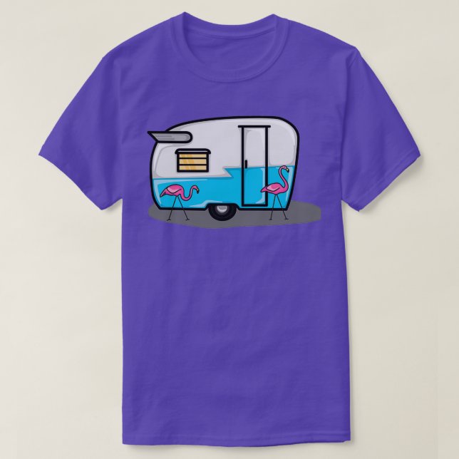 Camiseta campistas azul retro (Diseño del anverso)