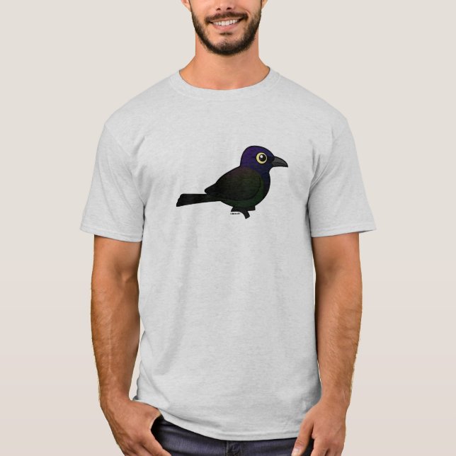 Camiseta Campo común Grackle de Birdorable (Anverso)