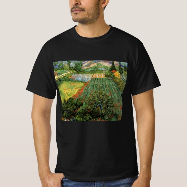 Camiseta Campo con opio de Vincent van Gogh (Anverso)