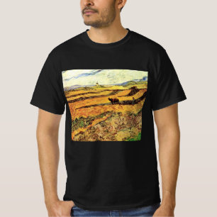 Camiseta Campo con Plowman y Mill por Vincent van Gogh