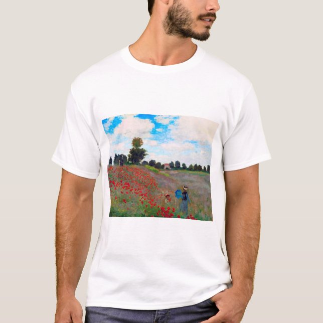 Camiseta Campo de amapola, Monet (Anverso)