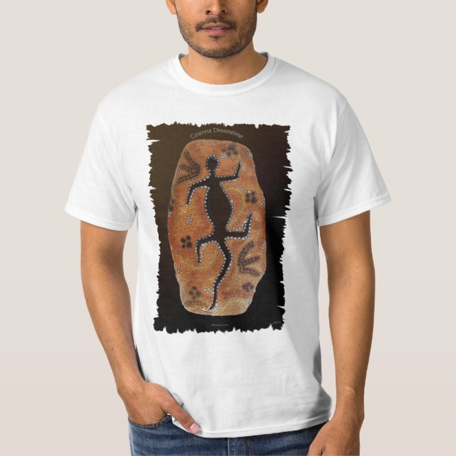 Camiseta CAMPO DE Arte Aborígenes Australianos DREAMTIME (Anverso)