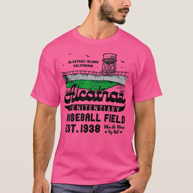 Camiseta Campo de Béisbol Penitenciario de Alcatraz (Anverso)
