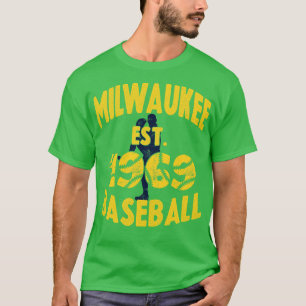 Camiseta Campo De Béisbol Vintage Milwaukee Est 1969