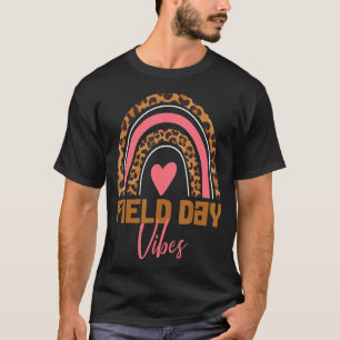 Camiseta Campo De Campo Vibes Leopardo Arcoiris Para El Cam
