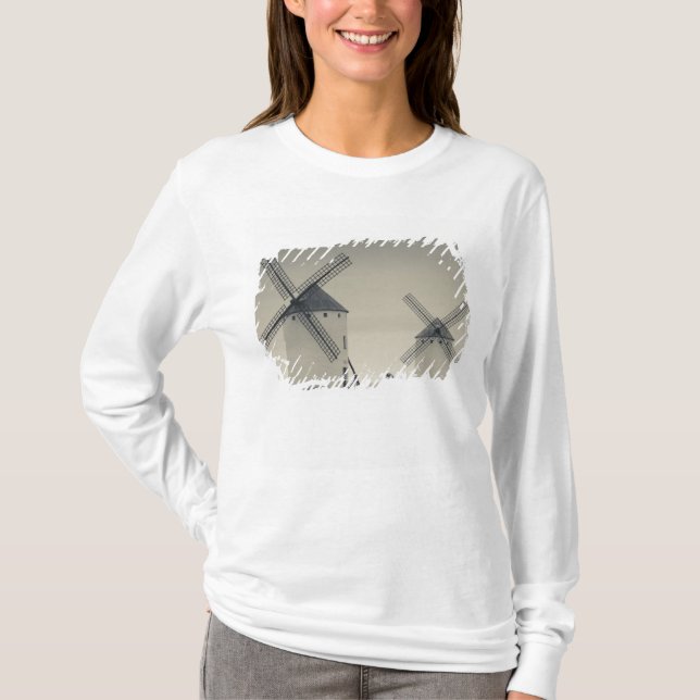 Camiseta Campo de Criptana, antiguos molinos de viento de L (Anverso)